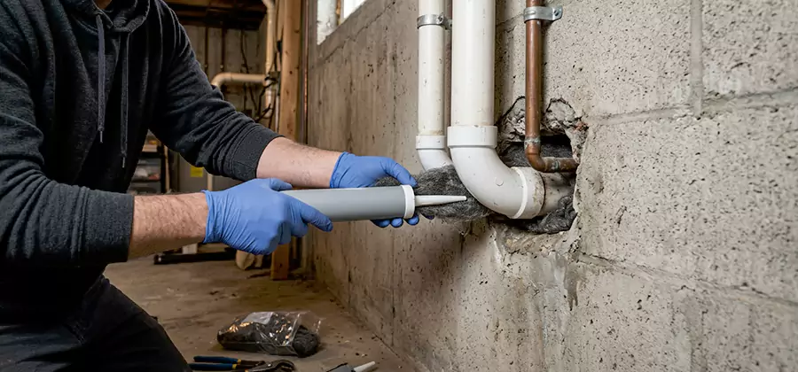 Mouse Proofing Pipes in Sterling