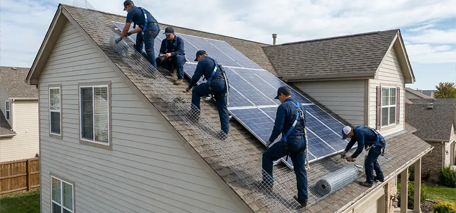 Pigeon Wire for Solar Panels in Sterling